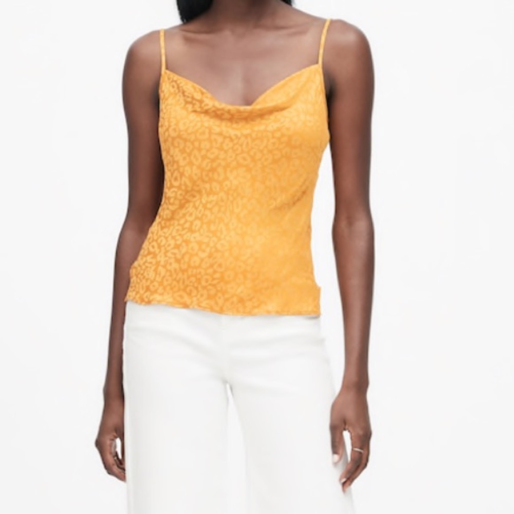 Banana Republic Leopard Cowl-Neck Camisole